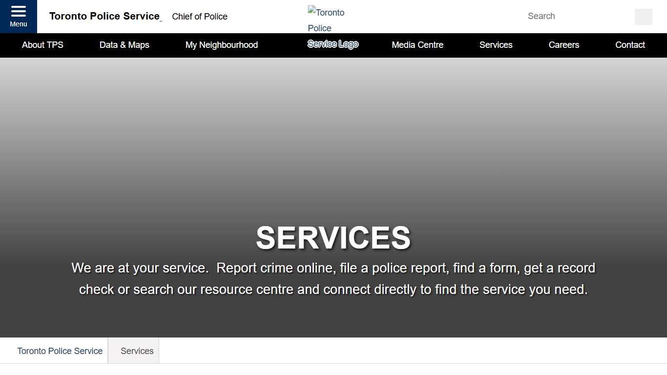 Services- Toronto Police Service
